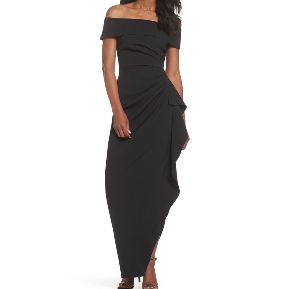 Side-Ruffle Evening Gown by Vince Camuto